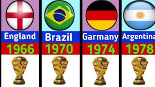 FIFA World Cup winners teams ll TOP WORLD #argantina #brazil #france #garmay #italy
