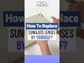 How to fix sunglasses by yourself