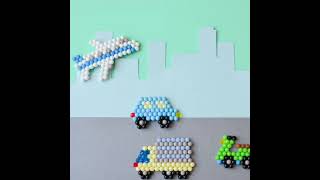 Aquabeads vehicles 🚙! You can make your ideal vehicle with your favorite beads/colors!