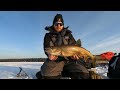 lake trout ice fishing in northern saskatchewan canada