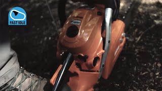 See how the Fast Idle function works on an ECHO chainsaw.