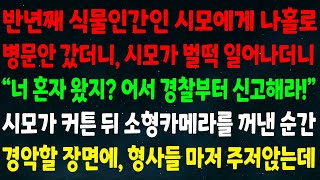 (반전신청사연)반년째 식물인간인 시모께 홀로 병문안 가니 시모가 벌떡 일어나\