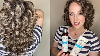 Curlsmith Hydro Flex Jelly \u0026 Weightless Airdry Cream styling tutorial