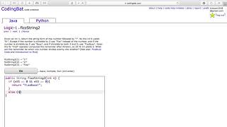 Logic 1 (fizzString2) Java Tutorial || codingbat com