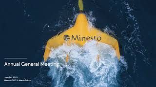 CEO speech to the Annual General Meeting 2023 of Minesto AB