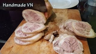 Cách bó thịt chân giò mềm ngon da giòn