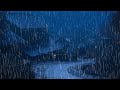 Rain Sounds for Deep Sleep - Heavy Rain and Thunder on the Roof in the Foggy Forest at Night #75