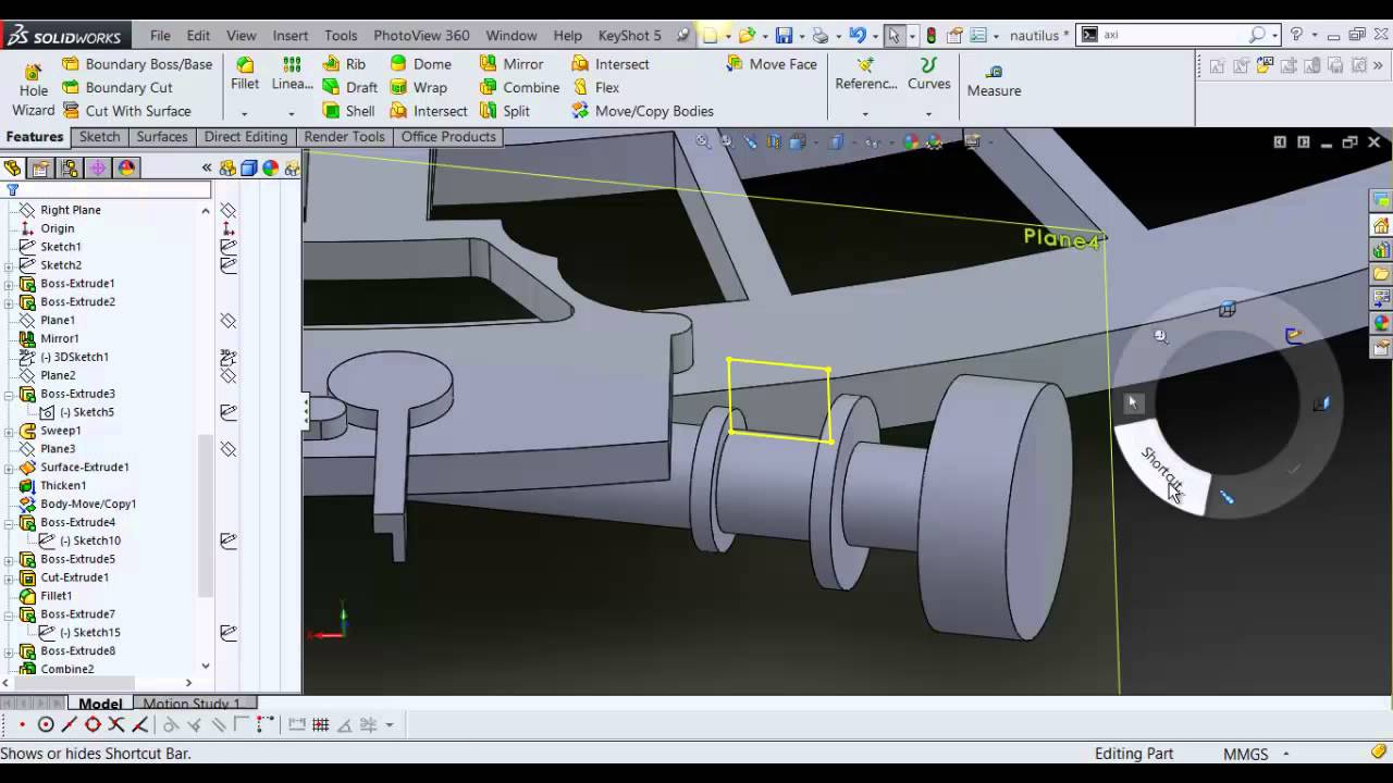 Solidworks Reference Axis - YouTube