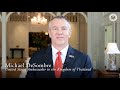 Ambassador Michael DeSombre, the new U.S. Ambassador to Thailand