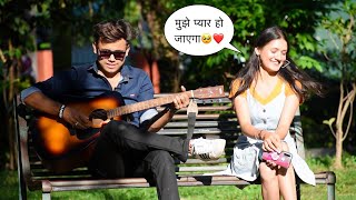 Picking Up Cute Girl With Singing Love Songs In Public | Impressing😍 Girl Prank | Jhopdi K