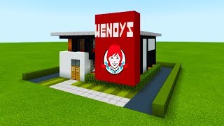 Minecraft Tutorial: How To Make A Wendys (Restaurant) "2019 City Tutorial"