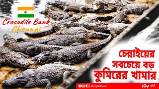 চেন্নাইয়ে বিলুপ্তপ্রায় কুমিরের খামার || Crocodile Bank, Chennai || Chennai Tour near Mahabalipuram🇮🇳