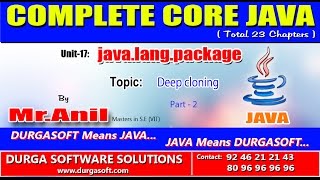 Core Java - java.lang.package - Deep cloning Part - 2
