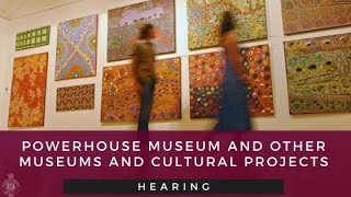 NSW Parliament - Mngmt of museums and cultural projects in NSW - 08.10.20 - 9.30am to 10.30am