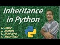 #8: Single, Multiple, MultiLevel Inheritance in Python | Python Tutorials | Learn Python Programming