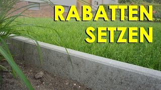 Rabatten setzen Anleitung