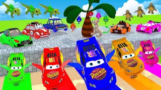 PAINT CAR MCQueen, Monster Truck, FERRARI, AUDI R8, POLICE CARS, PAC PAC Climb to Highest Level 2025