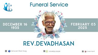 JNAG CHAPEL | A BEAUTIFUL LIFE | FUNERAL SERVICE | REV.DEVADHASAN | 04-02-2025 | LIVE