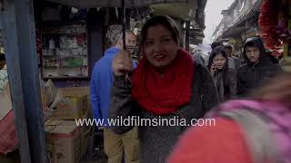 Rainy day stroll: Discovering Darjeeling market's narrow lanes