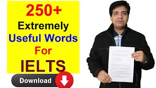 250+ EXTREMELY USEFUL WORDS FOR IELTS || ASAD YAQUB