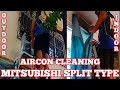 HOW TO CLEAN MITSUBISHI AIRCON | SPLIT TYPE INVERTER | TAGALOG