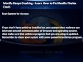 Mozilla Keeps Crashing