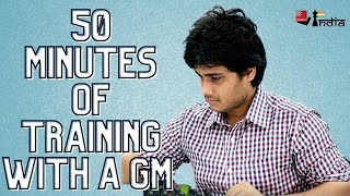 50 minutes of high class positional chess training with a GM | ft. Debashis Das