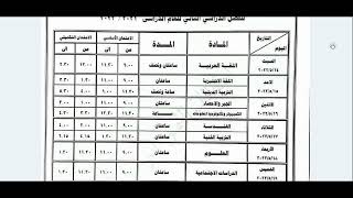 جدول امتحانات الصف الثالث الاعدادي الترم الثاني 2022 محافظة دمياط
