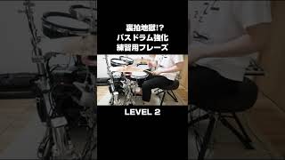 裏拍バスドラム強化！練習用フレーズ