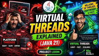 Java 21 Virtual Threads Tutorial | Project Loom Explained with Examples 🔥