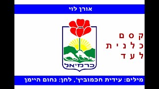 אורן לוי - קסם כלנית לעד (עיבוד מחודש)