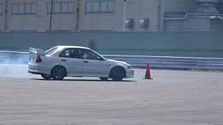 ランエボ5 ドリフト lancer evolutionV RS drift gymkhana