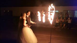 Feuershow Mancucéla - Das romantische Feuerherz zur Hochzeit