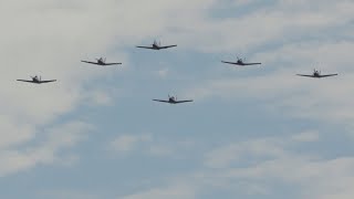 防府北基地航空祭 2023 T-7 大編隊 UH-60J U-125A T-4 航過飛行 JASDF Hofu Kita Air show