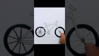 How to draw a cycle 🚲 drawing || kids drawing art #shorts
