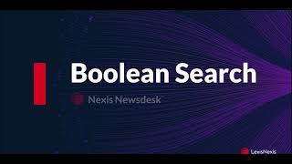 Newsdesk Using Boolean Search