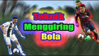 cara menggiring bola dengan kaki bagian dalam dan luar - Materi Pembelajaran Sepak Bola -PJOK