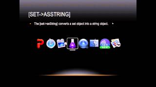 Lasso Programming: [set→asString]