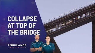 A Woman Collapses At The Top Of The Sydney Harbour Bridge | Ambulance Australia | Channel 10