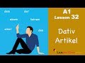 Learn German | Artikel im Dativ | Dative Case | German for beginners | A1 - Lesson 32