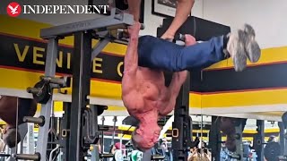RFK Jr shares bizarre shirtless workout video claiming hes practicing moves for hearing