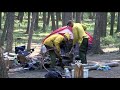 firefighters extinguish unattended campfire near moose creek campground