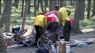 Firefighters extinguish unattended campfire near Moose Creek campground