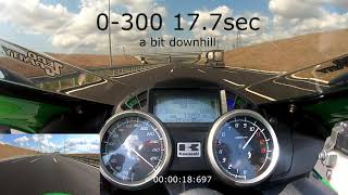 ZZR1400 0-300KM/H ACCELERATION