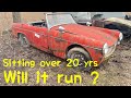 I try to start the 1962 MG Midget for the first time in 20+ years  part 1