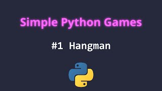 Hangman Simple Game in #python #tutorial