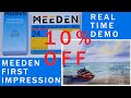 MEEDEN FIRST IMPRESSION | Product Review + Real Time Full Watercolor Painting Seascape Demonstration