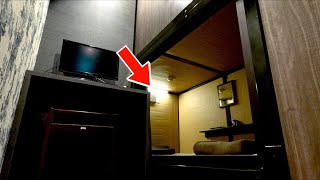 Spending 24 Hours in Japan's $20 Cheap CAPSULE Hotel!