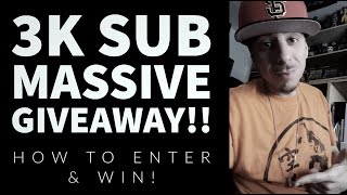 3k Sub Contest Giveaway! How To Enter!