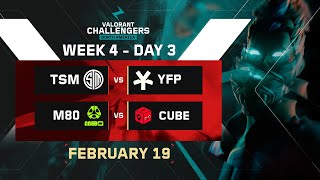 🔴 Day 10 | A | Week 4 | CHALLENGERS NA | Swiss Stage | [TSM vs YFP] - [M80 vs CUBE]